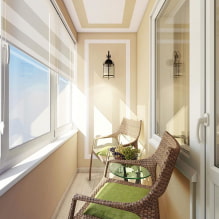 Stropná dekorácia na balkóne alebo lodžii: druhy materiálov, farba, dizajn, osvetlenie-3