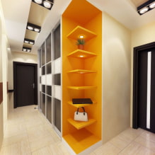Soffitto nel corridoio: tipi, colore, design, strutture figurate nel corridoio, illuminazione-3