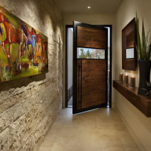 Стени в коридора: видове покрития, цвят, дизайн и декор, идеи за малък коридор-3