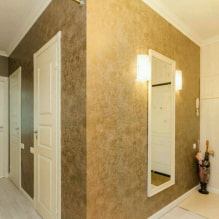 Διακοσμητικό γύψο στο διάδρομο και διάδρομος: τύποι, χρώματα, ιδέες μοντέρνου σχεδιασμού-1