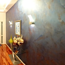 Plâtre décoratif dans le couloir et le couloir: types, couleurs, idées de design moderne-3