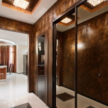 Plâtre décoratif dans le couloir et le couloir: types, couleurs, idées de design moderne-4