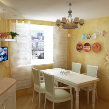 Intonaco decorativo in cucina: tipi, idee di design, colori, decorazione del grembiule-7