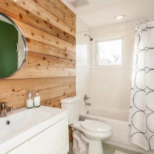 Trang trí tường trong phòng tắm: loại, tùy chọn thiết kế, màu sắc, ví dụ trang trí-4