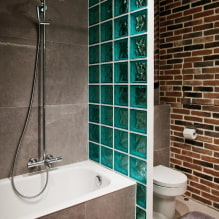 Decoració de parets al bany: tipus, opcions de disseny, colors, exemples de decoració-5