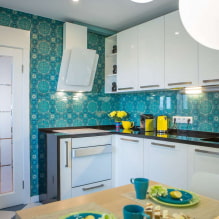 Culoarea pereților în bucătărie: sfaturi pentru alegere, cele mai populare culori, combinație cu setul cu cască-3