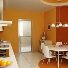 Seinän väri keittiössä: vinkkejä valintaan, suosituimmat värit, yhdistelmä kuulokkeisiin-7
