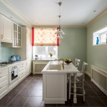 Màu tường trong nhà bếp: mẹo chọn, màu phổ biến nhất, kết hợp với bộ-8