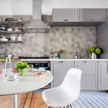 Стени в кухнята: опции за довършителни работи, избор на стил, дизайн, нестандартни решения-7