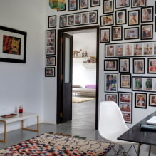 Vægdekoration med fotografier: design, placering, tema, foto i det indre af værelser-6