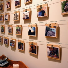 زخرفة الجدار بالصور الفوتوغرافية: التصميم والموقع والموضوع والصورة داخل الغرف - 8