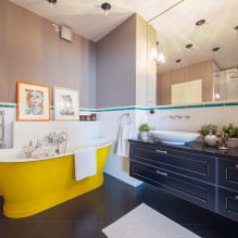 Spoguļa izvēle vannas istabā: veidi, formas, dekors, krāsa, opcijas ar modeli, fona apgaismojums-1