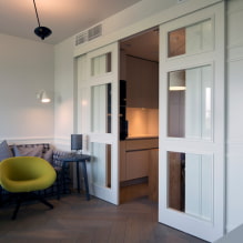 Dveře ve skandinávském stylu: typy, barva, design a dekor, výběr doplňků-1