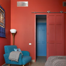 Durvju un grīdas kombinācija: krāsu saskaņošanas noteikumi, skaistu krāsu kombināciju fotogrāfijas-4