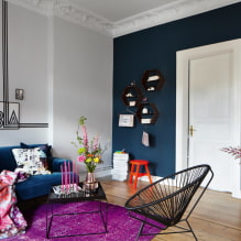 Portes de la sala d'estar (vestíbul): tipus, materials, color, disseny, tria de forma i mida-2