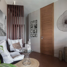 Dvere v obývacej izbe (hale): typy, materiály, farba, dizajn, výber tvaru a veľkosti-5