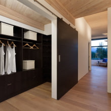 أبواب غرفة الملابس: أنواع ، خامات ، تصميم ، لون -1