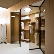 Døre til omklædningsrummet: typer, materialer, design, farve-5
