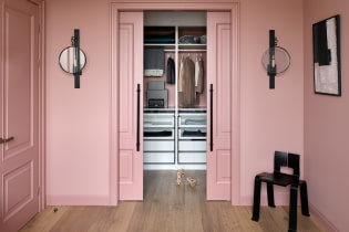 Pukuhuoneen ovet: tyypit, materiaalit, muotoilu, väri
