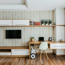 Телевизор на стената: избор на място, дизайн, цвят, декор на стената около екрана-0