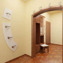 Arco nel corridoio e nel corridoio: tipi, posizione, scelta del materiale, forma, design-3