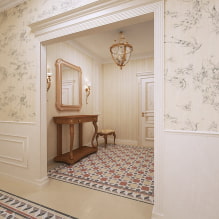 Bue i gangen og korridoren: typer, placering, materialevalg, form, design-5