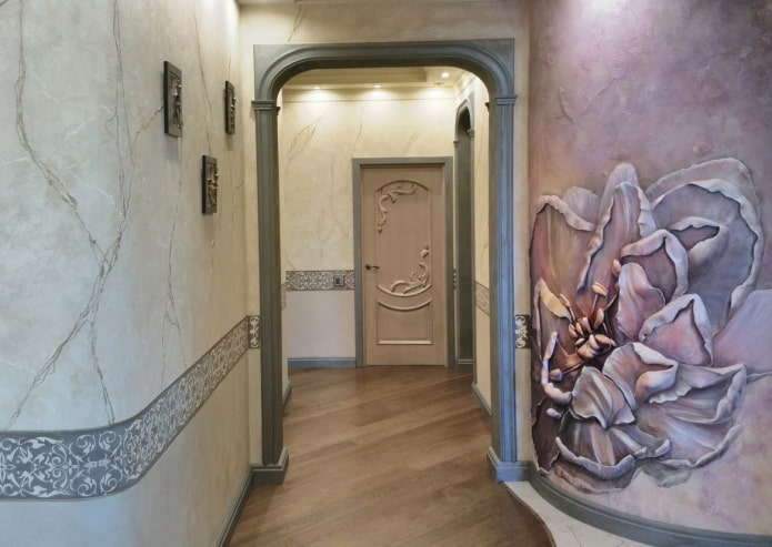 Bue i gangen og korridoren: typer, placering, materialevalg, form, design