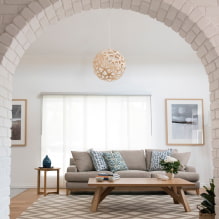 Arco al soggiorno (ingresso): tipi, materiali, design, posizione-5