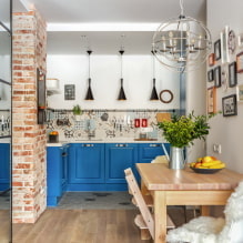 مكانة المطبخ في الشقة: التصميم والشكل والموقع واللون وخيارات الإضاءة 3
