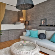 Disseny d’un apartament d’una habitació amb nínxol: foto, disposició, disposició de mobles-5