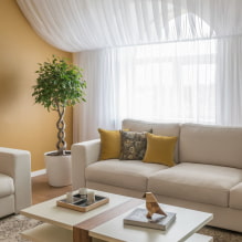 Sofaborde: fotos i interiøret, typer, materialer, former, farver, stilarter, design-1