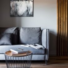 Sofaborde: fotos i interiøret, typer, materialer, former, farver, stilarter, design-2