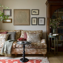 Sofaborde: fotos i interiøret, typer, materialer, former, farver, stilarter, design-8