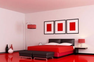 Guļamistabas sarkanā krāsā