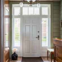 Vchodové dvere: foto, druhy materiálov, farba, interiérové ​​dekorácie, dizajn-7