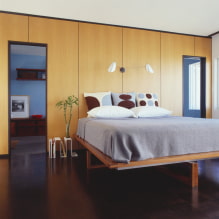 Giường nổi trong nội thất: loại, hình dạng, thiết kế, tùy chọn đèn nền-3