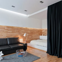 Giường trong phòng khách: loại, hình dạng và kích thước, ý tưởng thiết kế, tùy chọn vị trí-1