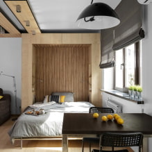 Postel v obývacím pokoji: typy, tvary a velikosti, designové nápady, možnosti umístění-5