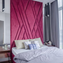 Giường có đầu giường êm ái: ảnh, loại, chất liệu, thiết kế, kiểu dáng, màu sắc-3