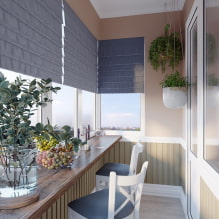 Barový pult na balkóně: možnosti umístění, design, materiály desky, dekor-8