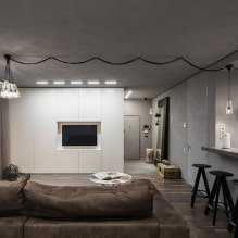 Barový pult v obývacím pokoji: typy, tvary, možnosti umístění, barvy, materiály, design-0