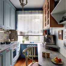 Spisebord til et lille køkken: typer, design, former, placering i rummet-0