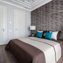 Κάλυμμα στο κρεβάτι στο υπνοδωμάτιο: φωτογραφία, επιλογή υλικού, χρώμα, σχέδιο, σχέδια-1
