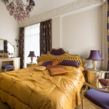Couvre-lit sur le lit dans la chambre: photo, choix du matériau, couleur, design, dessins-2