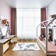 Dětské postele: fotografie, typy, materiály, tvary, barvy, možnosti designu, styly-2