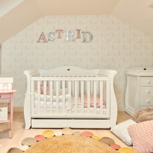 Katil untuk bayi baru lahir: foto, jenis, bentuk, warna, reka bentuk dan hiasan -2