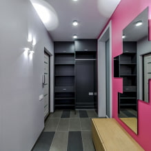 Πλακάκια στο πάτωμα στο διάδρομο και στο διάδρομο: σχεδιασμός, τύποι, επιλογές διάταξης, χρώματα, συνδυασμός-7