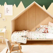 Bed-house i børneværelset: foto, designmuligheder, farver, stilarter, dekor-7