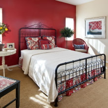 מיטה בחדר השינה: צילום, עיצוב, סוגים, חומרים, צבעים, צורות, סגנונות, תפאורה -3