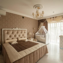Dormitor cu un pătuț: design, idei de planificare, zonare, iluminat-0